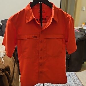 GameGuard Outdoors Performance Fishing Shirt - Blaze Orange - Men’s Small